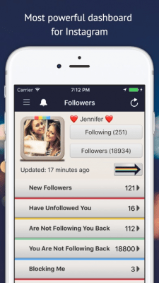 Скриншот приложения Followers Track for Instagram! - №1