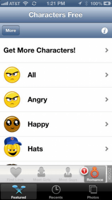 Скриншот приложения Emoji Characters and Smileys Free - №3