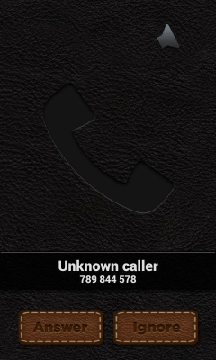 Скриншот приложения Leather Theme - BIG! caller ID - №2