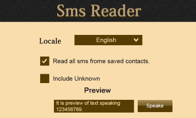 Скриншот приложения SMS Reader FREE - Drive Safe - №1