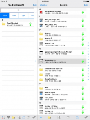 Скриншот приложения My WebDAV - №3