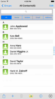 Скриншот приложения Address List - №5