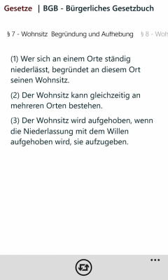 Скриншот приложения Gesetze der BRD - №3