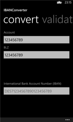 Скриншот приложения IBANConverter - №3