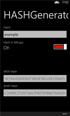 Скриншот приложения HashGenerator - №1
