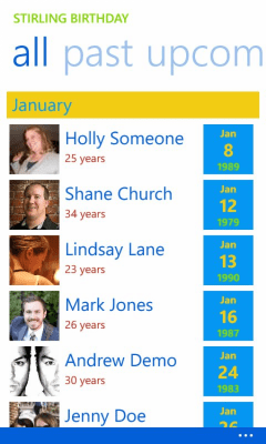 Скриншот приложения Stirling Birthday - №6