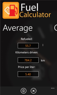 Скриншот приложения Fuel Calculator - №1