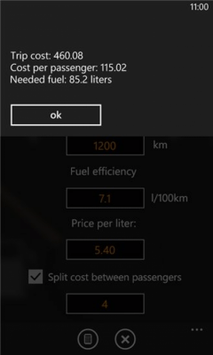 Скриншот приложения Fuel Calculator - №4