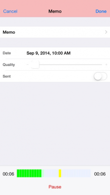 Скриншот приложения Audio Memos Free - The Voice Recorder - №5