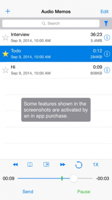 Скриншот приложения Audio Memos - The Voice Recorder - №8