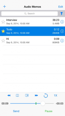 Скриншот приложения Audio Memos Pro - №9