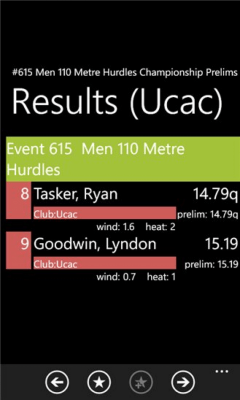 Скриншот приложения Track Meet Results - №5