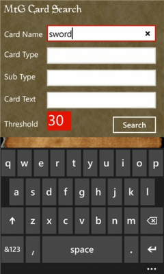 Скриншот приложения MtG Card Search - №1
