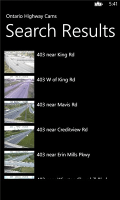 Скриншот приложения Ontario Hwy Cams - №4