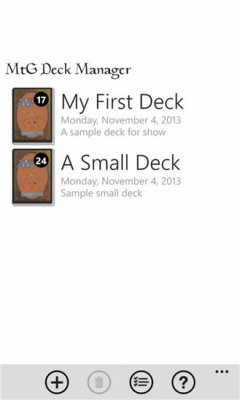 Скриншот приложения MtG Deck Manager - №1