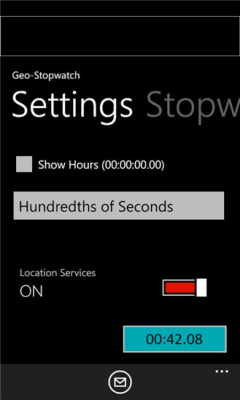 Скриншот приложения GPS-Stopwatch - №3