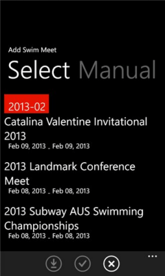Скриншот приложения Swim Meet Results - №2