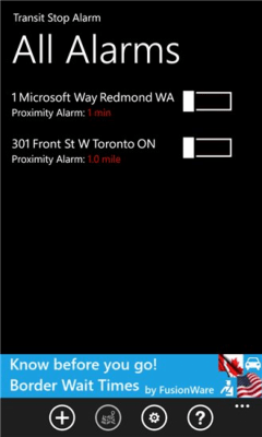 Скриншот приложения Transit Stop Alarm - №1