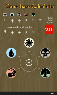 Скриншот приложения MtG Land Calc - №1