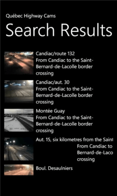 Скриншот приложения Quebec Hwy Cams - №4