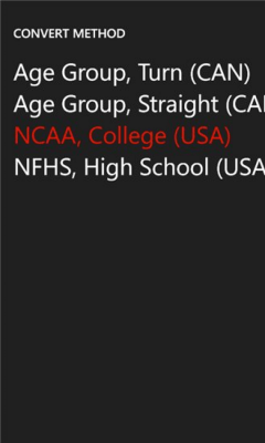 Скриншот приложения Swim Converter - №3