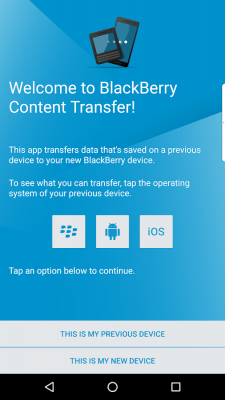 Скриншот приложения BlackBerry Content Transfer - №6