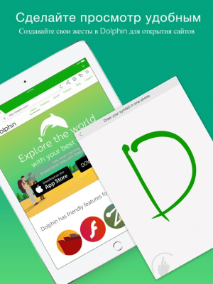 Скриншот приложения Dolphin браузер для iPad - №4