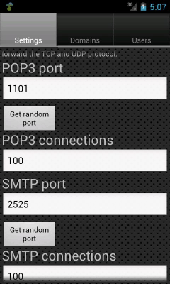 Скриншот приложения Email Server - №3