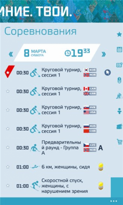 Скриншот приложения Sochi 2014 Results - №5