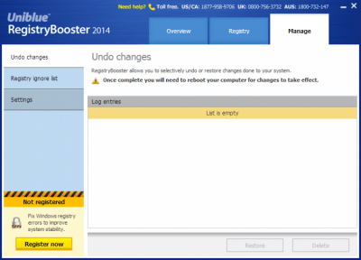Скриншот приложения Registry Booster 2014 - №2