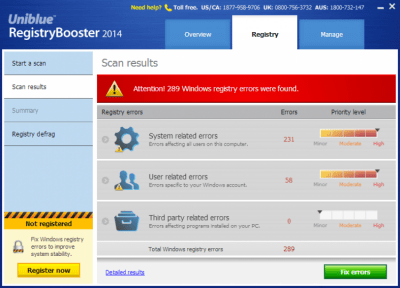 Скриншот приложения Registry Booster 2014 - №4
