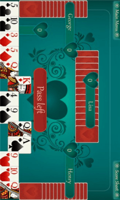 Скриншот приложения Hearts Deluxe - №4