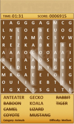 Скриншот приложения Word Search - №1