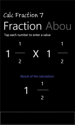 Скриншот приложения Calc Fraction 7 - free edition - №1