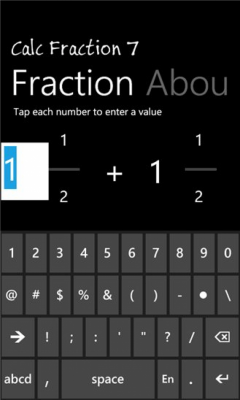 Скриншот приложения Calc Fraction 7 - free edition - №3