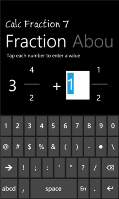 Скриншот приложения Calc Fraction 7 - free edition - №5