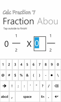 Скриншот приложения Calc Fraction 7 - free edition - №7