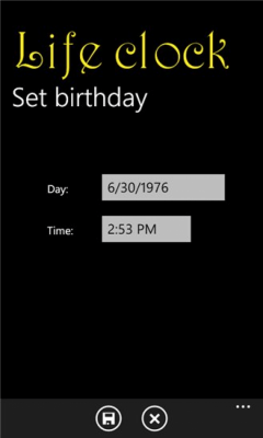 Скриншот приложения Life clock FREE - №2