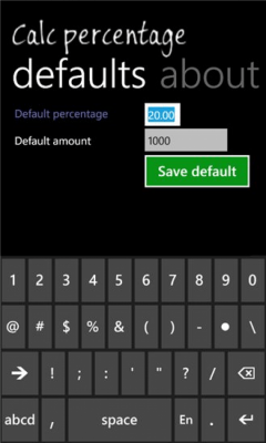 Скриншот приложения Calc percentage - №3