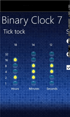 Скриншот приложения Binary clock 7 - №1