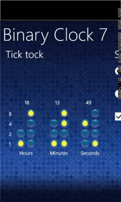 Скриншот приложения Binary clock 7 - №2