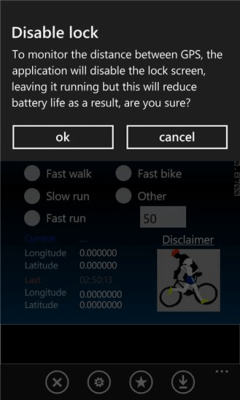 Скриншот приложения GPS Calorie Count FREE - №3