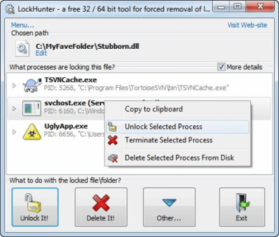 Скриншот приложения LockHunter - №3