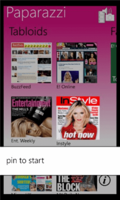 Скриншот приложения Paparazzi RSS - №6