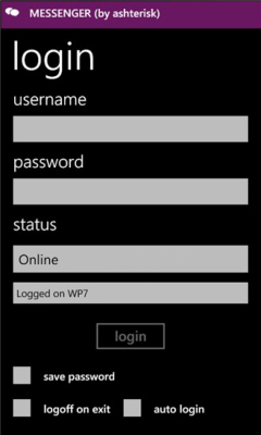 Скриншот приложения Messenger (by ashterisk) - №6