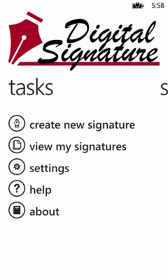 Скриншот приложения Digital Signature - №1