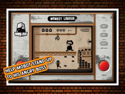 Скриншот приложения Monkey Labour - 80s handheld LCD retro game - №5