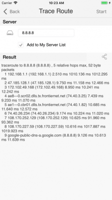 Скриншот приложения iNetTools Pro - №3