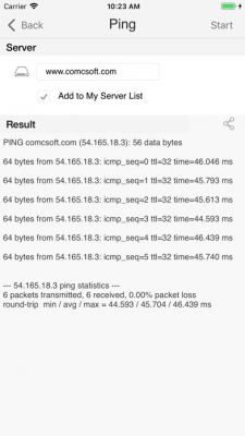 Скриншот приложения iNetTools Pro - №4