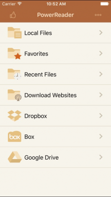 Скриншот приложения PowerReader Pro For iPhone - Document Reader - №1